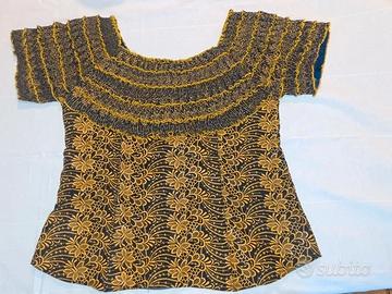 Completo donna Etnico realizzato con tessuto batik