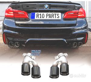 TERMINALI DI SCARICO BMW G30 17-20 LOOK M5 NERO