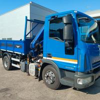 IVECO EuroCargo 100E22K Ribaltabile + GRU PM