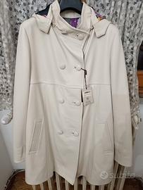 Shearling Cappottino con cappuccio