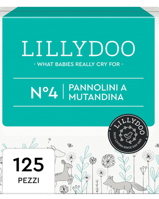 Pannolini a mutandina LILLYDOO, taglia 4 (9-15 kg)
