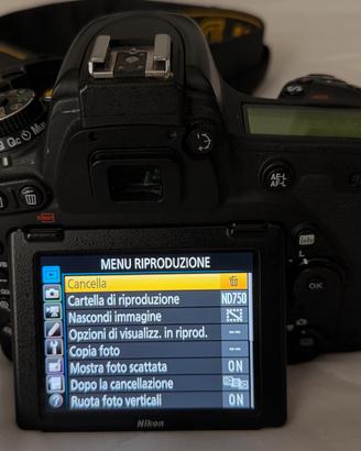 Nikon D 750 D con 3 Obiettivi e vari optional