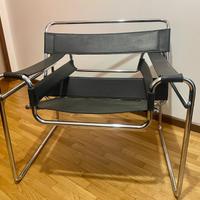 Poltrona Pelle Nera Replica italiana Wassily
