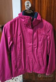 Giacca 3 in 1 Quechua XS rosa magenta con pile