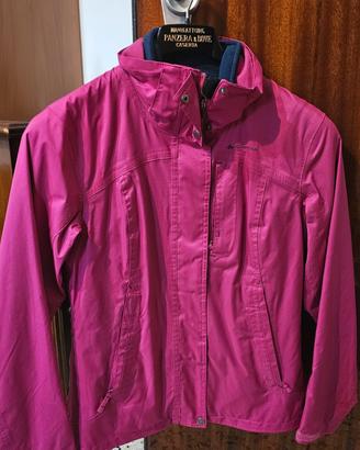 Giacca 3 in 1 Quechua XS rosa magenta con pile
