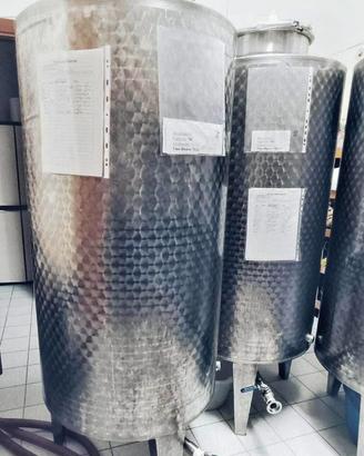 Cisterna per vino acciaio inox