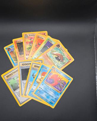 LOTTO CARTE POKEMON SET FOSSIL ANNI 2000