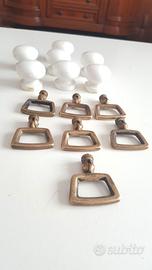 Pomelli vintage in ottone 