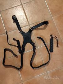 cintura in cuoio per due fotocamere - fotografo