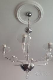 Lampadario cristallo murano