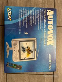 Autovox TV portatile vintage AX8TFT06S nuovo