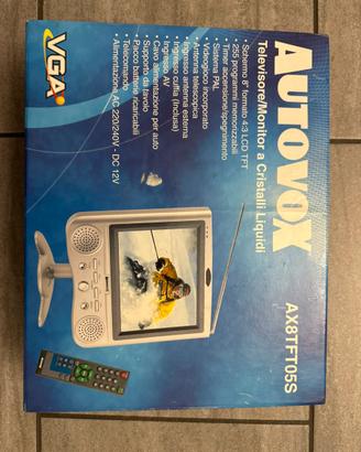 Autovox TV portatile vintage AX8TFT06S nuovo