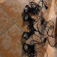 n.4 faretti con morsetto “Lagra” Ikea