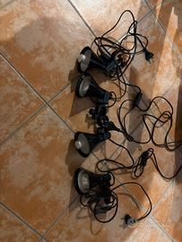 n.4 faretti con morsetto “Lagra” Ikea