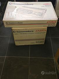 CBM commodore amiga 500 1a versione e monitor 1081