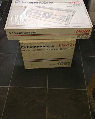 CBM commodore amiga 500 1a versione e monitor 1081