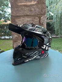 Casco moto Motard/enduro. MUNITO DI  2 VISIERE