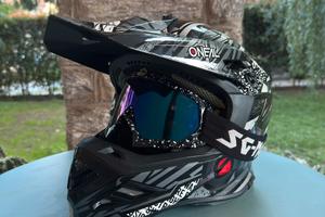Casco moto Motard/enduro. MUNITO DI  2 VISIERE