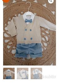 Vestito battesimo emanuel pris 9 12 medi