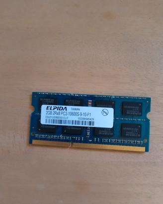 RAM 2gb 2Rx8 PC3 10600S 9-10-F1