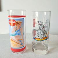Coca-Cola x Quick coppia di bicchieri vintage