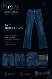 Jeans Levi's donna M bootcut denim blu