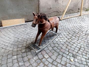 cavallino a dondolo vintage