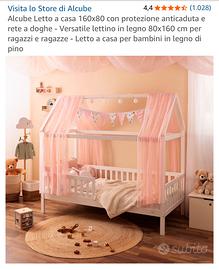 Letto ler bambini con baldacchino