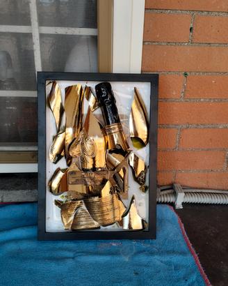 quadro con resina epossidica champagne 
