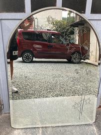 Specchio retroilluminato con motivo floreale