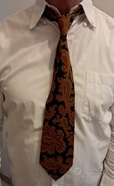 Cravatta vintage in cotone 100% Made in Italy