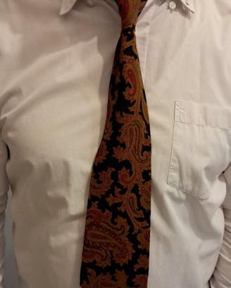 Cravatta vintage in cotone 100% Made in Italy