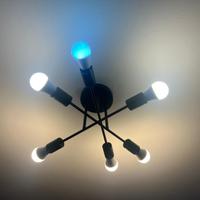 Plafoniera moderna industriale 6 luci E27