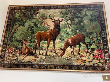 Arazzo da parete con cervi