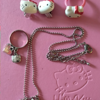 Hello Kitty accessori collana orecchini anelli
