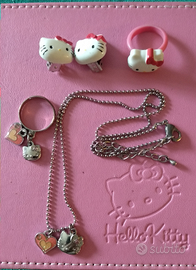 Hello Kitty accessori collana orecchini anelli