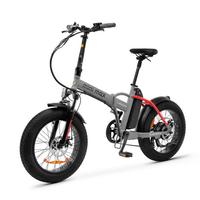 Mini Max Red Argento bici elettrica pieghevole