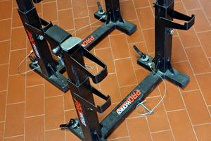 cavalletto portamoto con bloccaggio 