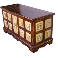 Cassapanca porta tv credenza baule legno massello