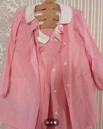 n.3 grembiule rosa tg.5/6 anni