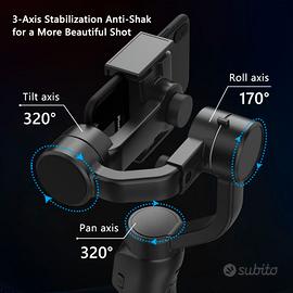 Stabilizzatore gimbal portatile per smartphone