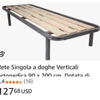 rete lettino con doghe ortopedico