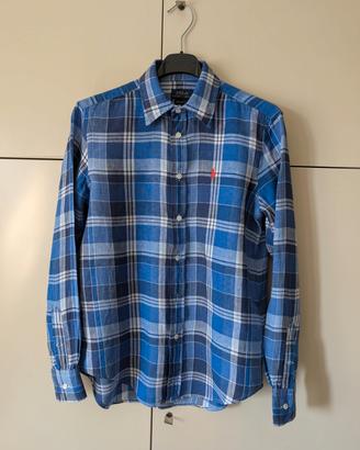 Camicia blu scozzese Polo Ralph Lauren