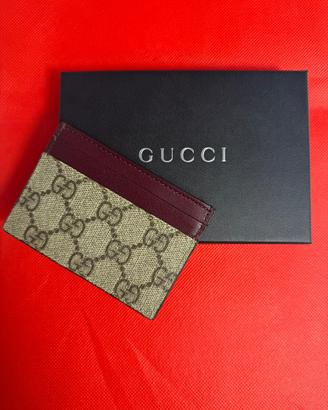 Portacarte Gucci GG Supreme Nuovo con scatola