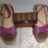 Sandali con zeppa Desigual