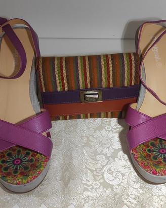 Sandali con zeppa Desigual