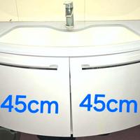 mobile bagno completo lavabo miscelatore specchio 