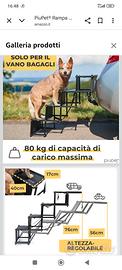 Scala bagagliaio per cani