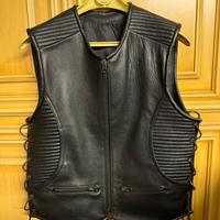 Gilet in vera pelle