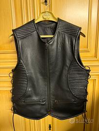 Gilet in vera pelle